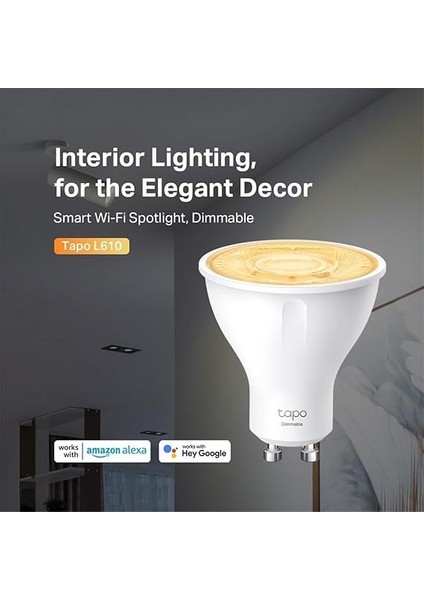 Tapo L610, Akıllı Wi-Fi Spot Işığı, Ayarlanabilir Parlaklık, GU10 Lamba Tabanı, Uzaktan Kumanda, Enerji Tasarrufu, Alexa ve Google Home ile Çalışır, Hub Gerektirmez fiyatları