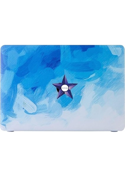 Macbook Air Kılıf 13.6 Inç M2-M3-M4 Çip PAINT02 (Touchıd'li 13.6" Air) A2681 A3113 A3240 ile Uyumlu Açık Mavi indirimleri