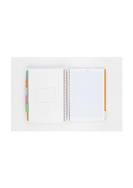 Capricorn Neon Serisi, A4, 6 Konulu (3 Kareli, 3 Çizgili) 180 Yaprak Pp Kapaklı Spiralli Defter, Yeşil indirimleri