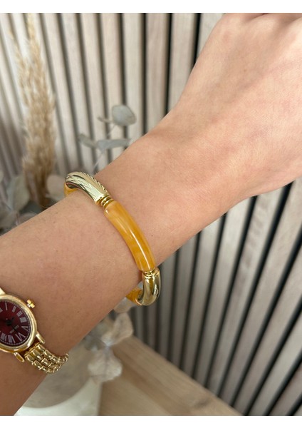 Turuncu Lastikli Bileklik