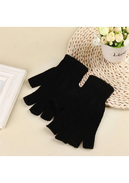 Tiriko Kadın Kesik Eldiven Siyah