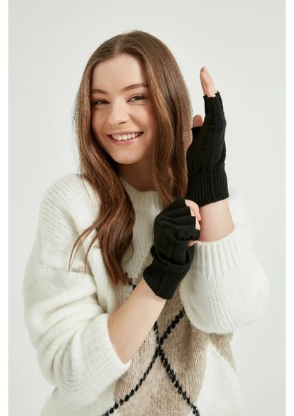Tiriko Kadın Kesik Eldiven Siyah fiyatları