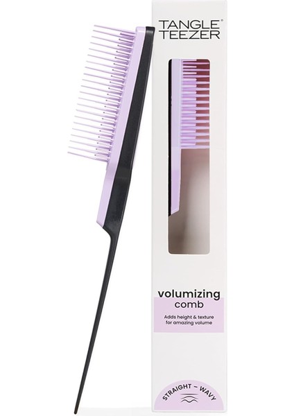 Teezer - Back Combing - Black & Lilac - Topuz ve Krepe Saç Fırçası