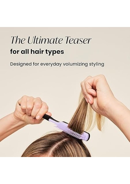 Teezer - Back Combing - Black & Lilac - Topuz ve Krepe Saç Fırçası modelleri