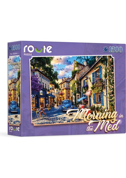Puzzle 1500 Parça – Morning In The Med | Akdeniz Sokakları Manzaralı Puzzle