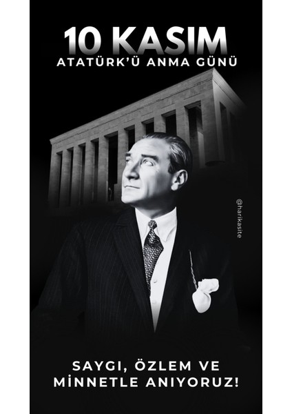10 Kasım Atatürk'ü Anma Günü Okul Etkinlik Kumaş Pano 150X200 cm