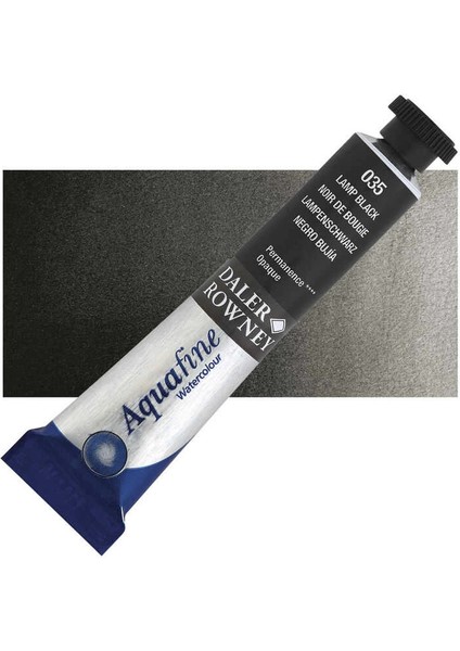 Aquafine Tüp Sulu Boya 8 Ml. 035 Lamp Black