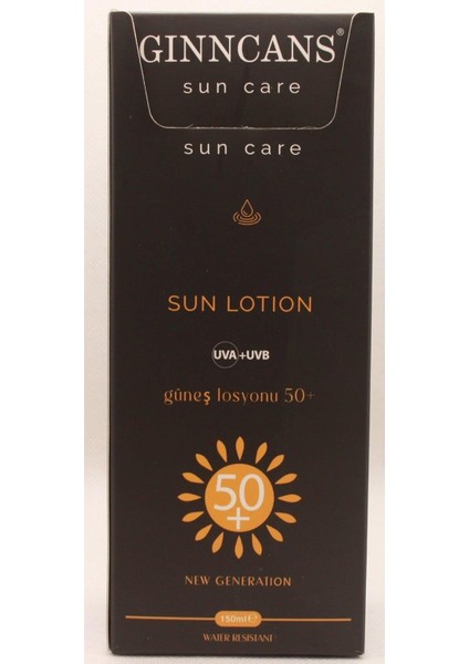 Cosmetıc & Cosmetıcs By Gınncans Sun Güneş Koruyucu Krem Spf+50++ Uva+Uvb Koruyucu Losyon Hassas Ciltler Için 150ML fiyatları