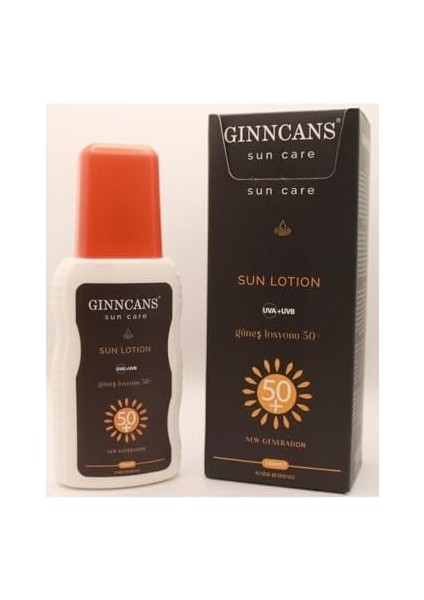 Cosmetıc & Cosmetıcs By Gınncans Sun Güneş Koruyucu Krem Spf+50++ Uva+Uvb Koruyucu Losyon Hassas Ciltler Için 150ML modelleri