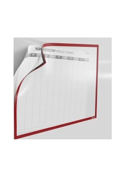 5 Adet Şömiz Manyetik Evrak Tutucu Şeffaf Magnet Şömiz Dosya 21X30CM A4 - Kırmızı Kenarlı fiyatları