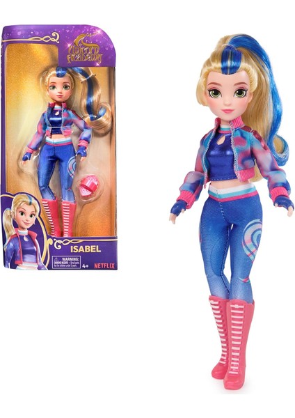 Academy Isabel Giydirme Mankeni - Sevilen Netflix Dizisine Ait Orijinal Bebek, 24 cm Büyüklüğünde, 4 Yaşından Büyük Çocuklar Için