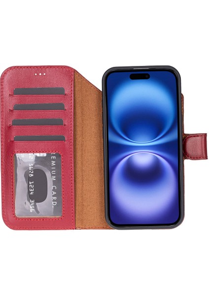 iPhone 17 Air Uyumlu Hakiki Deri Magsafe ve Rfıd Koruma Özellikli Çıkarılabilir Cüzdanlı Kılıf fırsatları