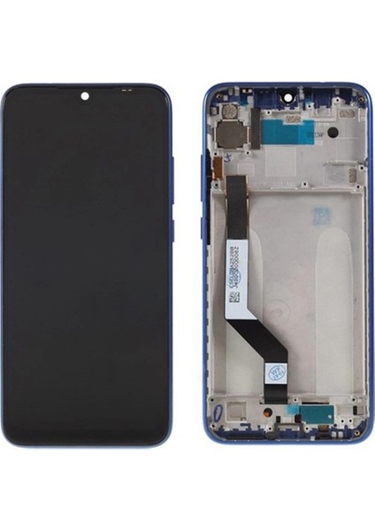 Xiaomi Uyumlu Redmi 7 LCD Ekran Dokunmatik Mavi Çıtalı