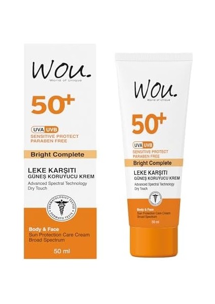 Wou Leke Karşıtı Güneş Kor. Krem 50ML