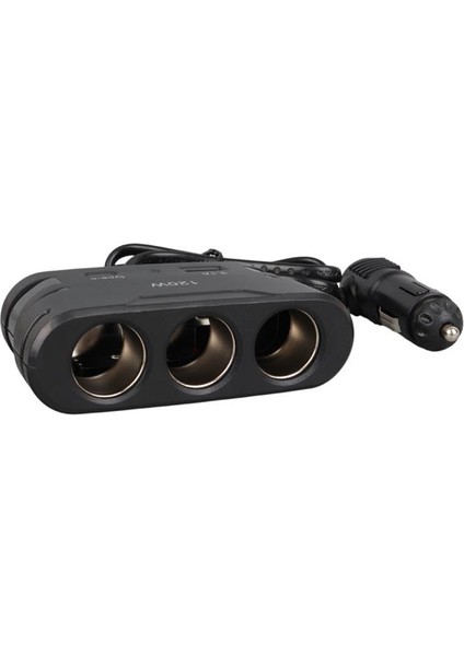 2013 12-24V Type-C + USB Girişli 120W 80 cm Kablolu 3'lü Araç Çakmak Çoklayıcı fiyatları