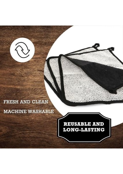 The Rustic Man Evriholder Yıkama Bezleri, Siyah 3 Adet modelleri