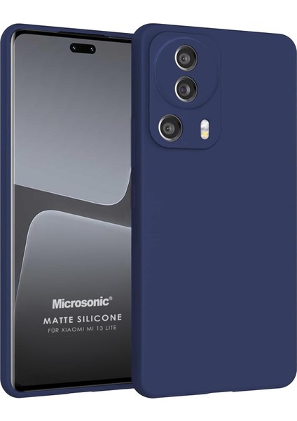 Silicone Mi 13 Lite Için Kılıf Lacivert [mi 13 Lite ile Uyumlu Kılıf - Lacivert]