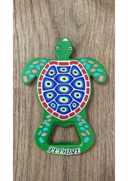 Fethiye Temalı Plastik Şişe Açacağı Magnet Buzdolabı Süsü Açacak (KOD:926)