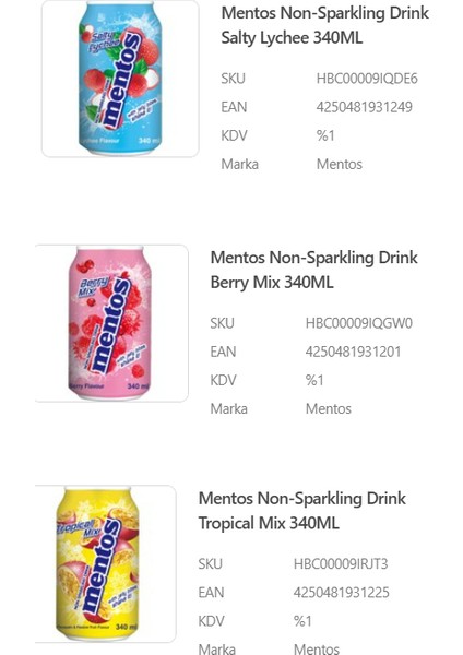 Non-Sparkling Drink 3übir Arada