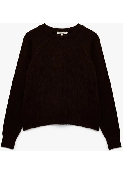 Bisiklet Yaka Basic Kadın Triko Kazak 6WAK90022HT