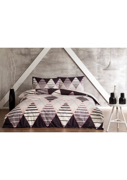 Ranforce Çift Kişilik Nevresim Takımı Lastikli Çarşaf 160X200CM