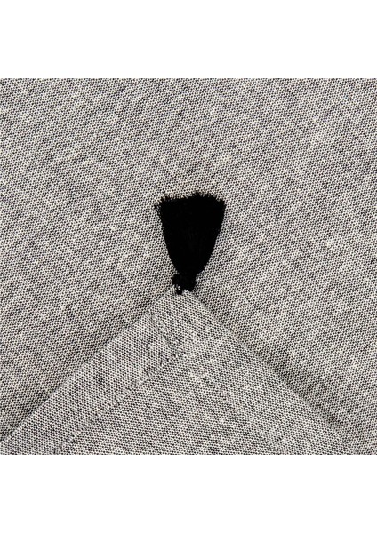 Soft Mato Püsküllü Masa Örtüsü - Gri - 150X220 cm modelleri