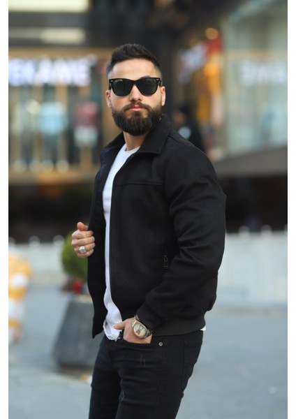 Erkek Polo Yakalı Slim Fit Süet Ceket Mevsimlik Astarlı Suni Deri Şık Tasarım modelleri