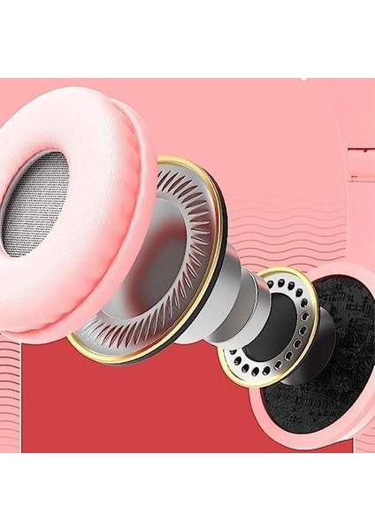 P47 Kulaklık, Mp3 Çalar ve Sd Kart Destekli, Mikrofonlu, Katlanabilir, 10 Saat Pil Ömrü, Pembe fiyatları