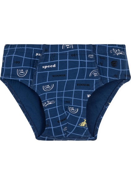 Erkek Çocuk Pamuklu Baskılı Slip Külot 3'lü Paket 3505 Renkli indirimleri