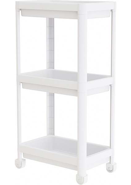 3 Katlı Tekerlekli Çok Amaçlı Banyo & Mutfak Düzenleyici Raf modelleri