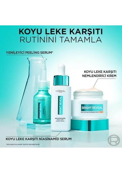 L'oréal Parıs Bright Reveal Koyu Leke Karşıtı, Cilt Tonu Eşitleyici SPF50 Nemlendirici Krem Niasinamid 50 ml fiyatları