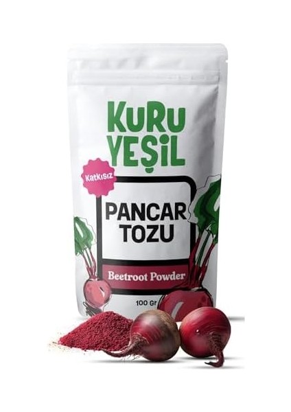 Kuru YEŞIL%100 Doğal Kırmızı Pancar Tozu - Katkısız, Koruyucusuz - Smoothie, Yoğurt, Yemek Için - Yüksek Lif ve Antioksidan - Vegan ve Glutensiz - 100 gr modelleri