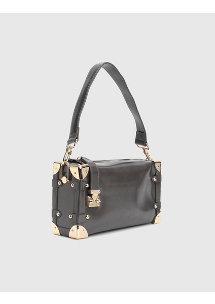 Maron Gri Kadın Omuz Çantası