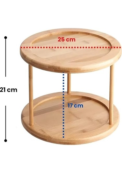 360° Döner 2 Katlı Baharatlık Düzenleyici – Doğal Ahşap, Çok Katlı Mutfak Organizer, Tezgah ve Dolap Için Pratik Saklama Standı modelleri