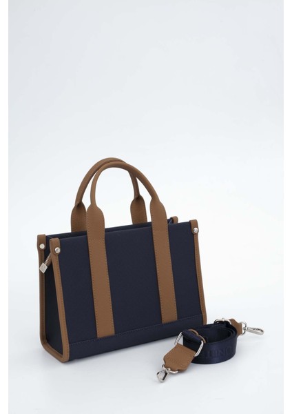 Benetton Kadın Kol Çantası Lacivert-Camel BNT1670 fırsatları