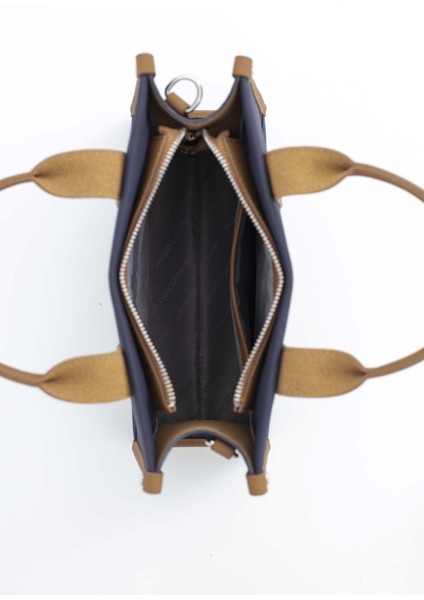 Benetton Kadın Kol Çantası Lacivert-Camel BNT1670