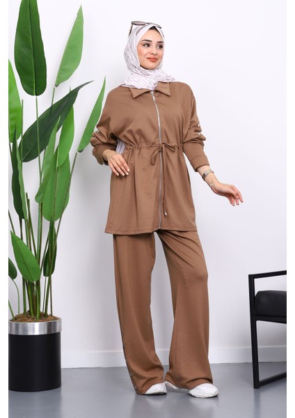 Vizon Çıtçıt Detaylı Tunik Pantolonlu Modal Takım fiyatları