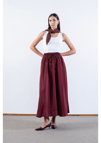 Origa Beli Lastikli Balon Etek Bordo modelleri