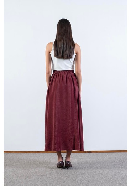 Origa Beli Lastikli Balon Etek Bordo fırsatları