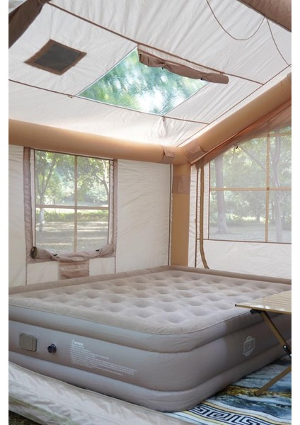 210D Oxford Soba Baca Çıkışlı Şişme Çadır 300X250XH220CM + Pompa Dahil fırsatları