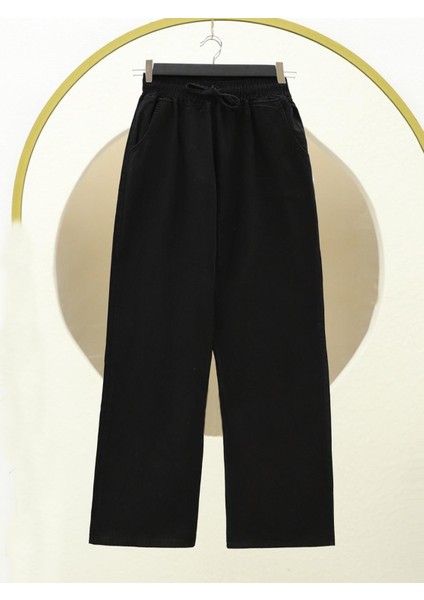 Beli Lastikli Cepli Bol Paça Kot Pantolon