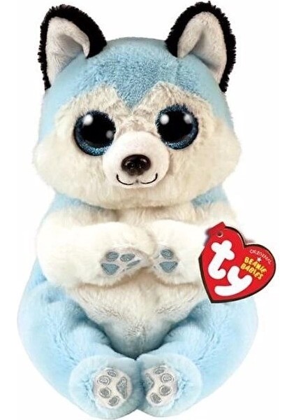 Ty Beanie Babies Mavi Peluş Husky Köpek Thunder 15 cm