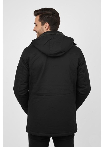 Erkek Spor Kanvas Kapüşonlu Parka 85121 BGL-ST04884 indirimleri