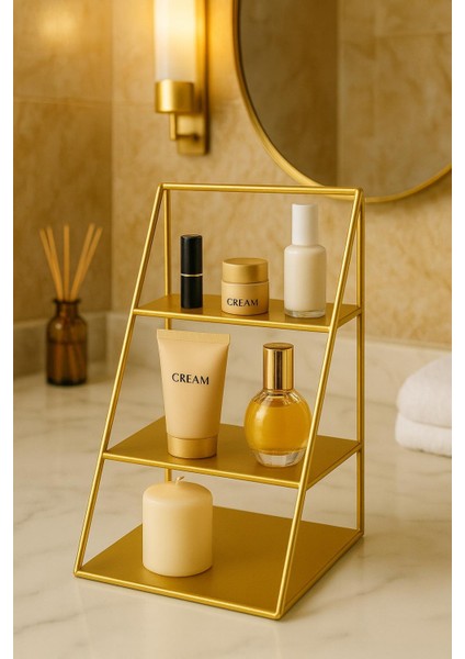 Metal Makyaj Organizeri, Metal Raf, Makyaj ve Kozmetik Düzenleyici, Metal Organizer fırsatları