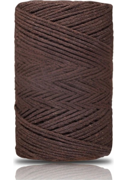 Pamuk Makrome 2 mm Kahverengi