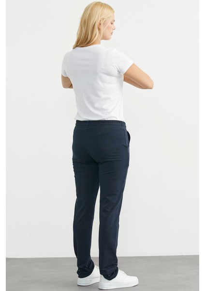 Taş Detaylı Cepli Eşofman Altı - Lacivert fırsatları