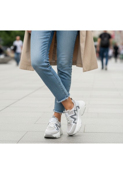 Kadın Kalın Taban Günlük Spor Ayakkabı