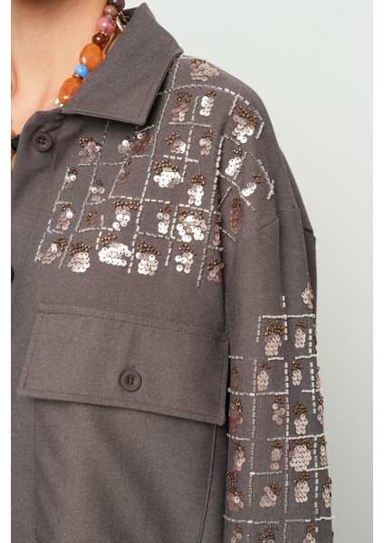 Kadın Robası ve Kolları Nakış - Boncuk Işlemeli Ceket modelleri