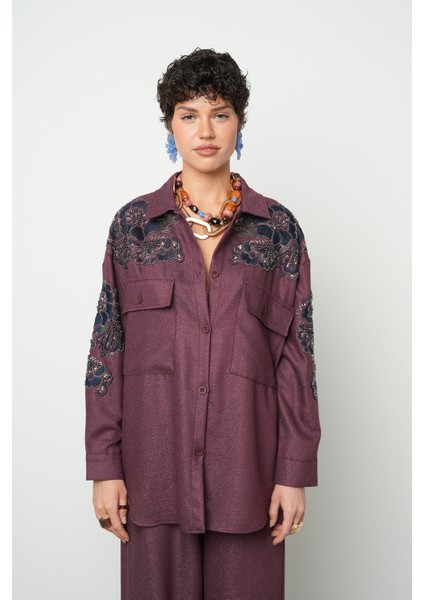 Kadın Nakış Işlemeli ve Boncuk Işlemeli Düz Renk Ceket fiyatları