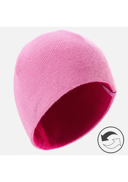 Çocuk Çift Taraflı Kayak Beresi - Pembe fiyatları